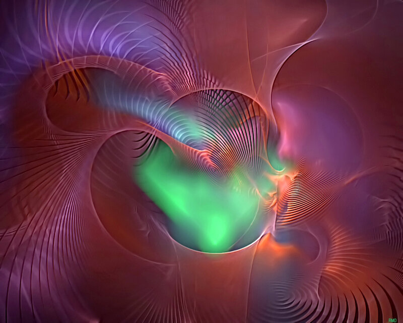 Abstract fractal vortex