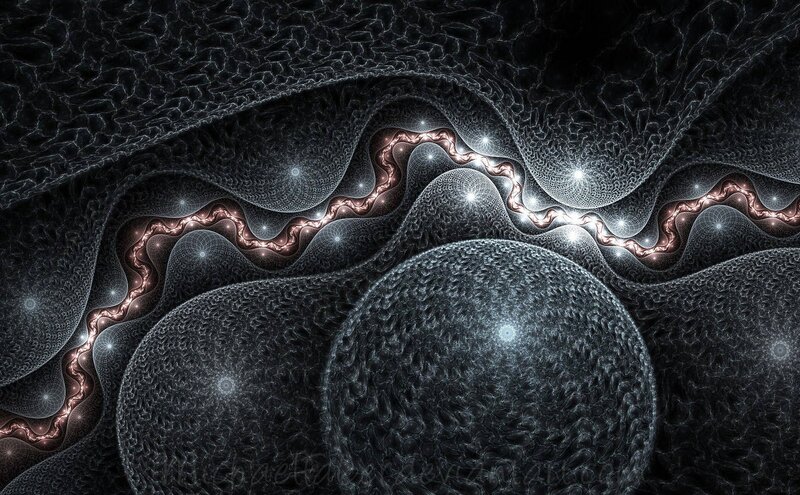Abstract fractal wave pattern