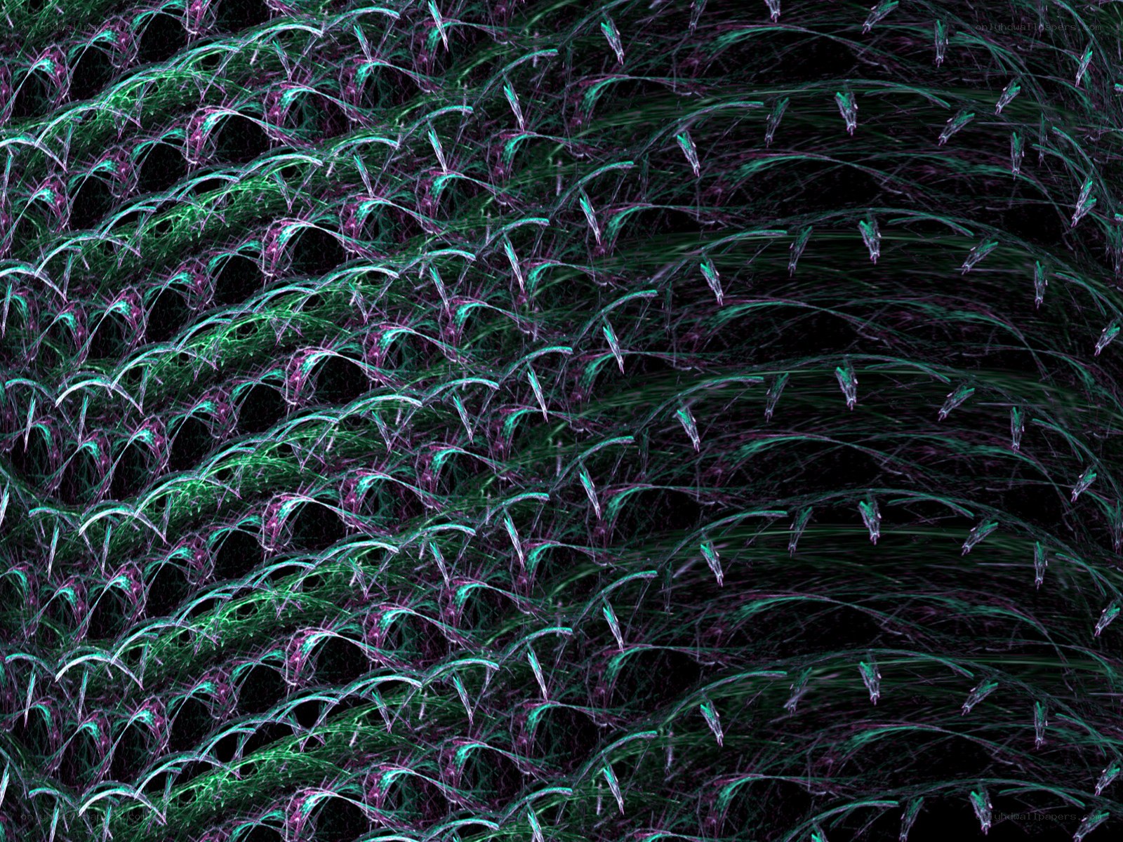 Abstract fractal wave pattern