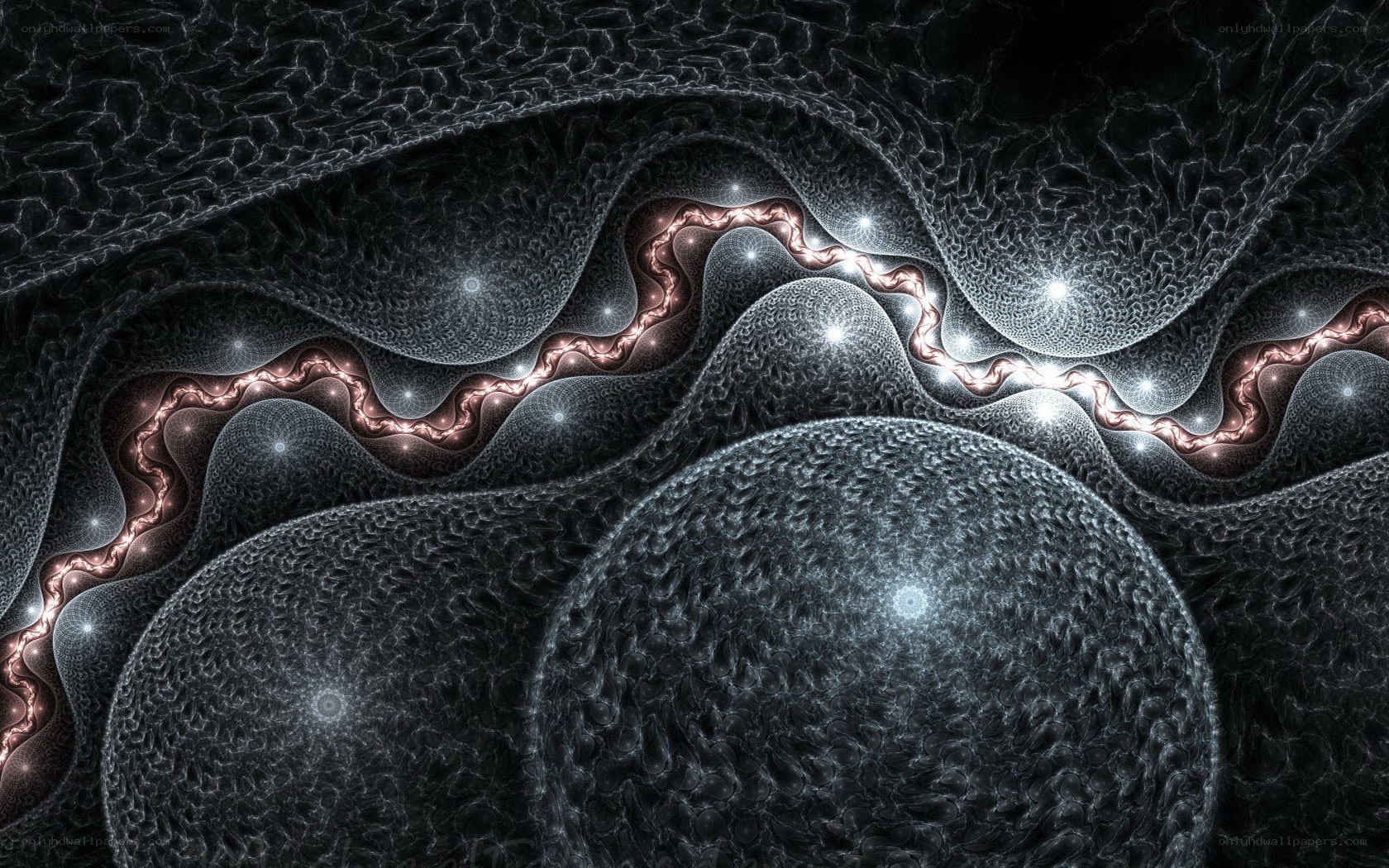 Abstract fractal wave pattern