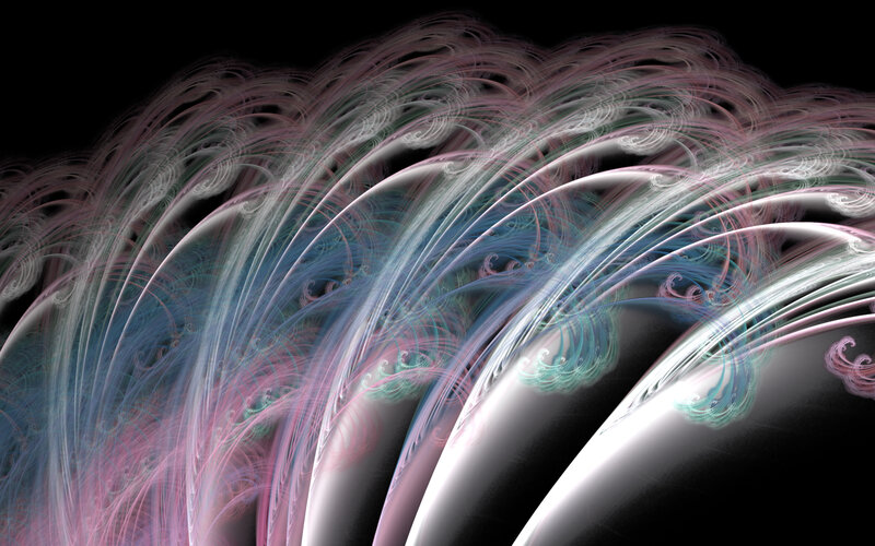 Abstract fractal wave patterns