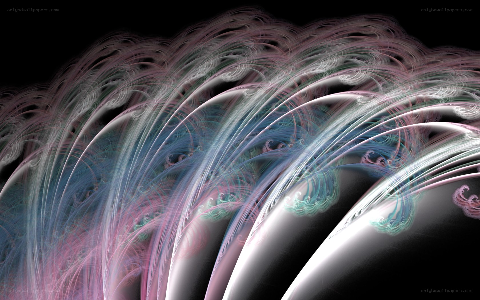 Abstract fractal wave patterns