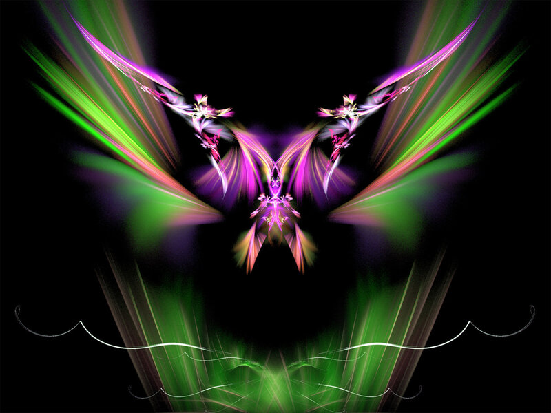 Abstract fractal wings