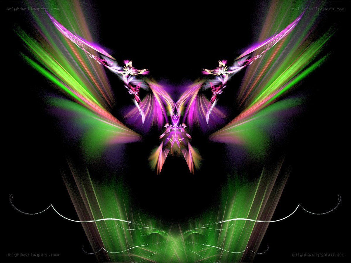 Abstract fractal wings