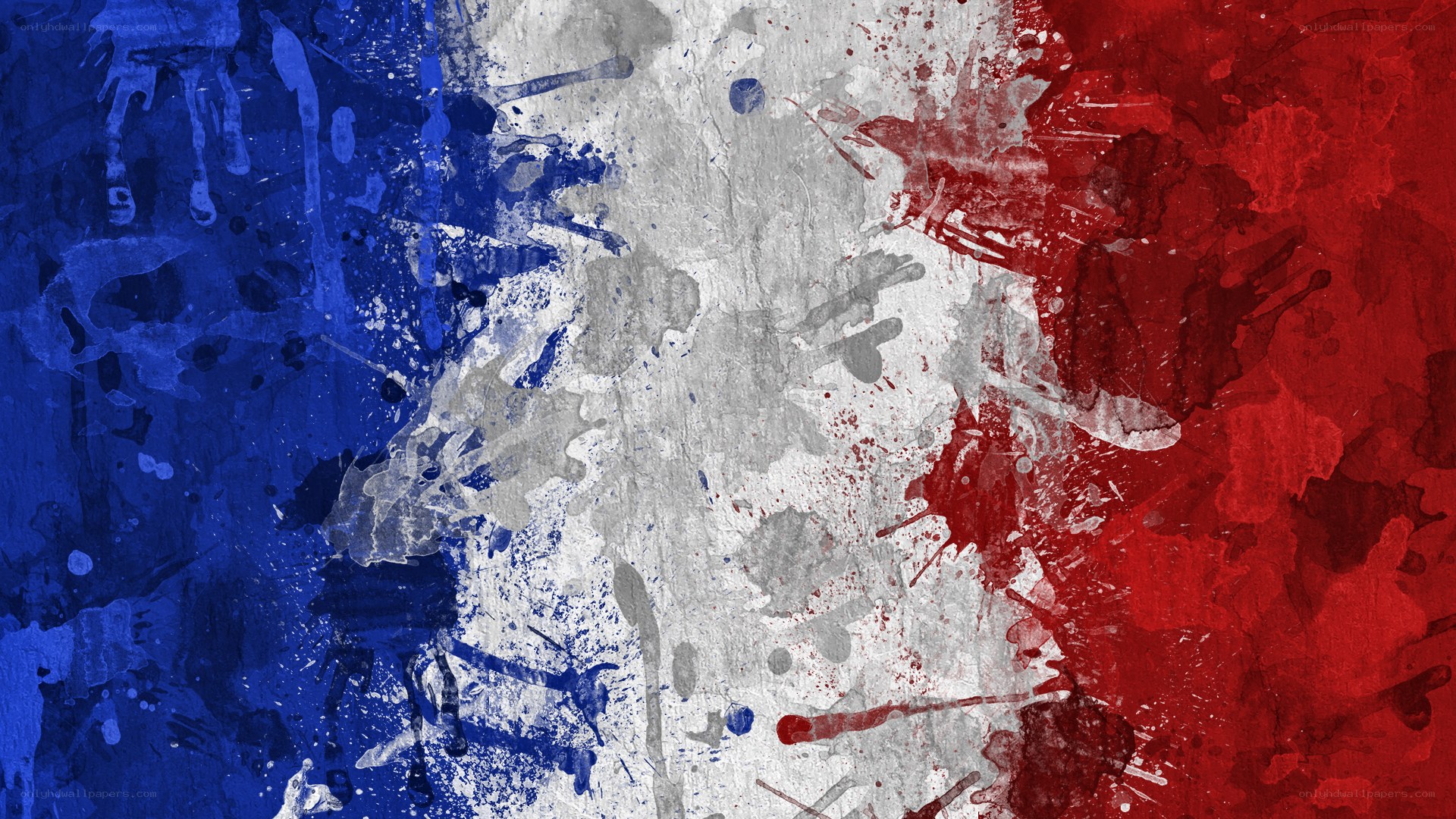 abstract french flag art
