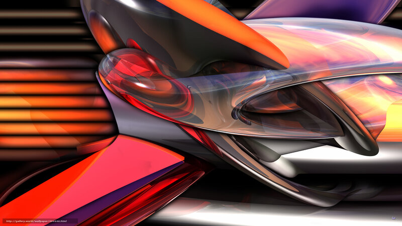Abstract Futuristic Design — Red, Dynamic