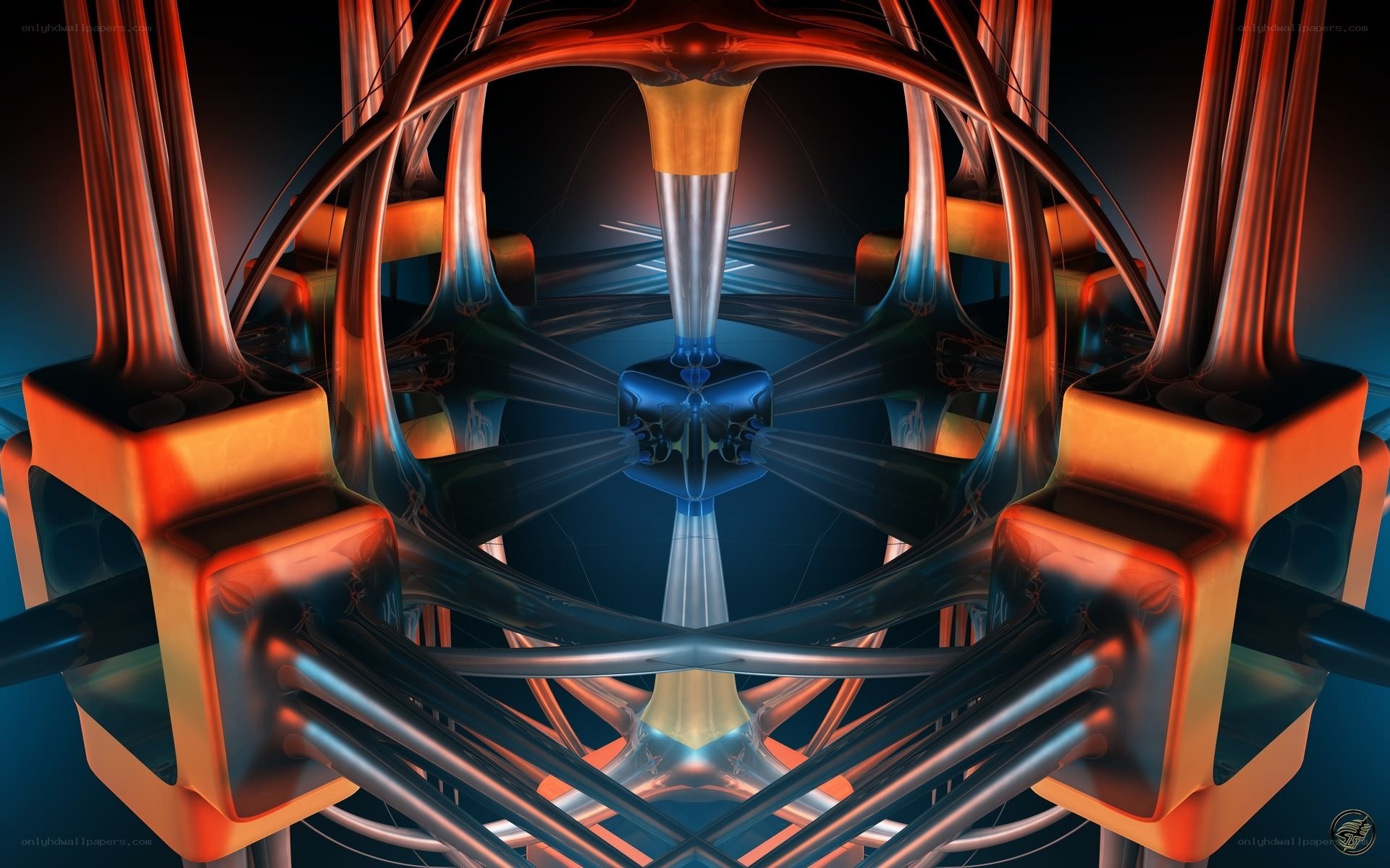abstract futuristic structure