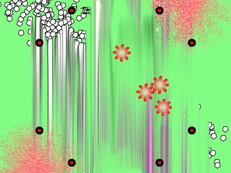 abstract game with falling shapes