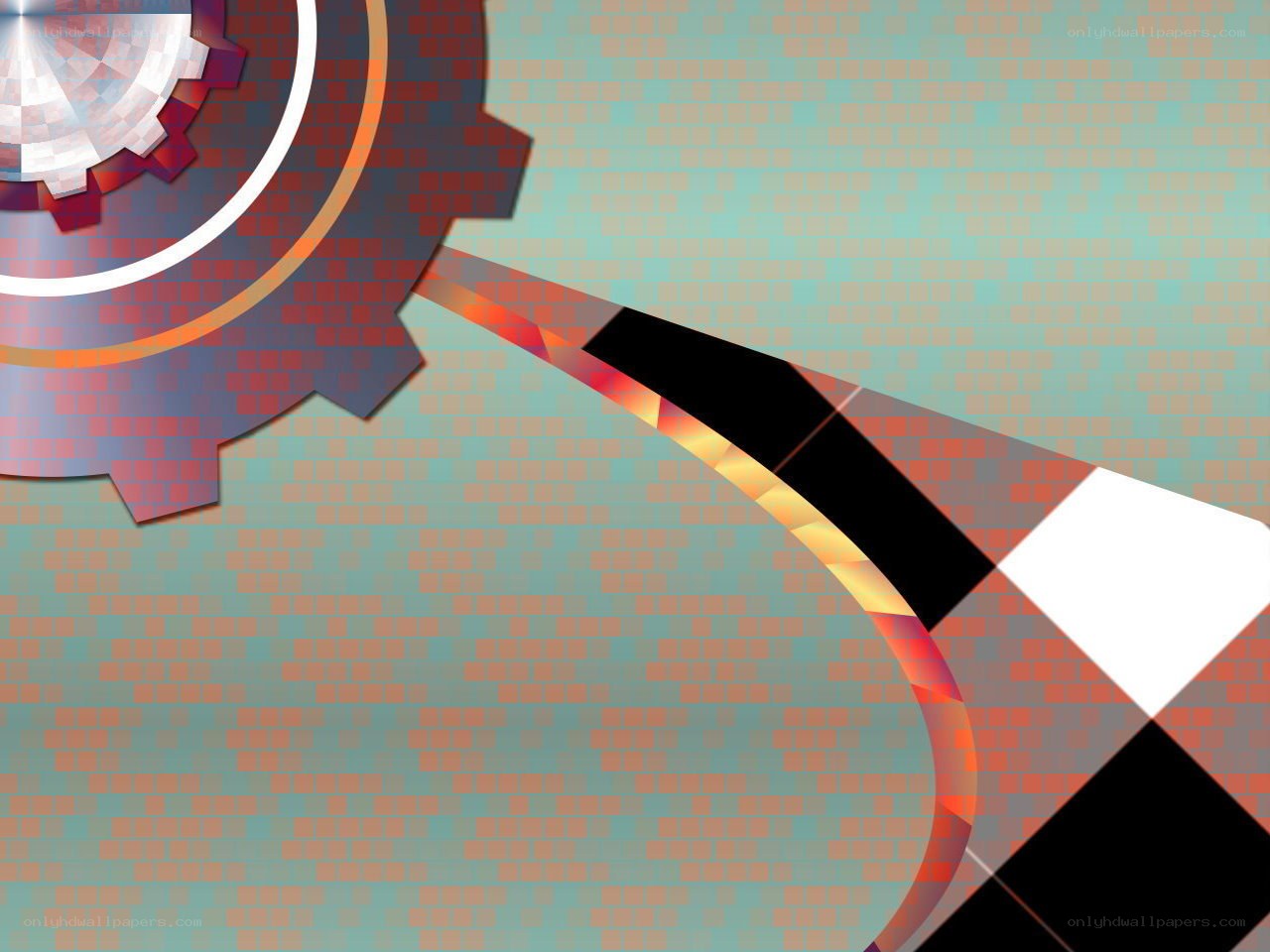 abstract gear and beam design