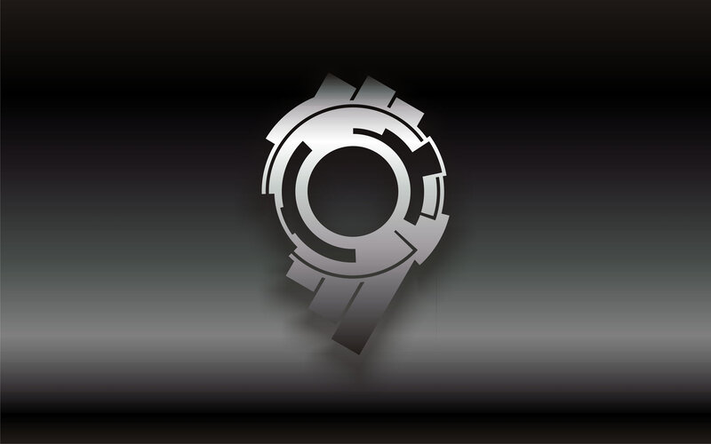 abstract gear logo design