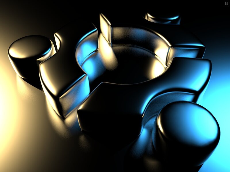 abstract gear sculpture