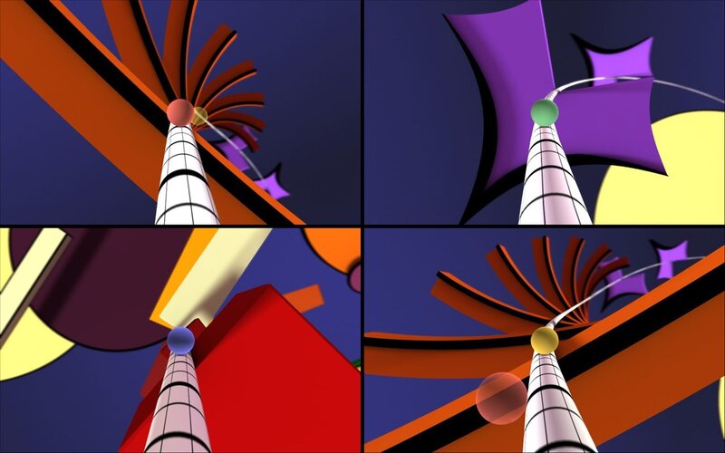 Abstract geometric animation