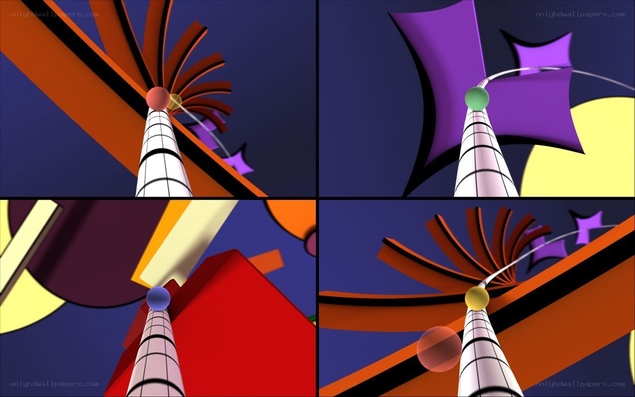 Abstract geometric animation