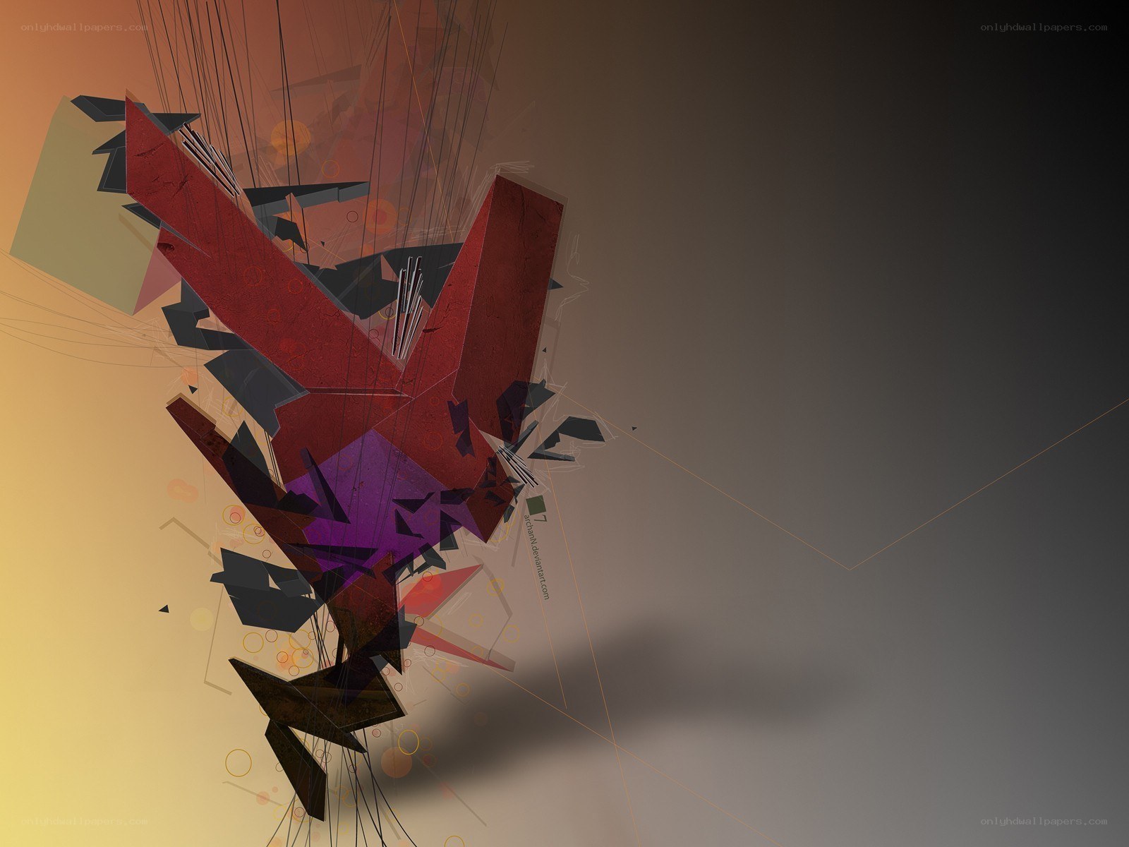 abstract geometric art composition