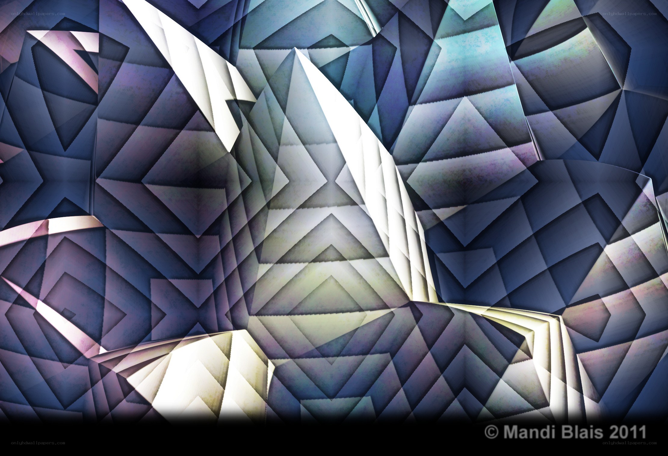 Abstract geometric art composition