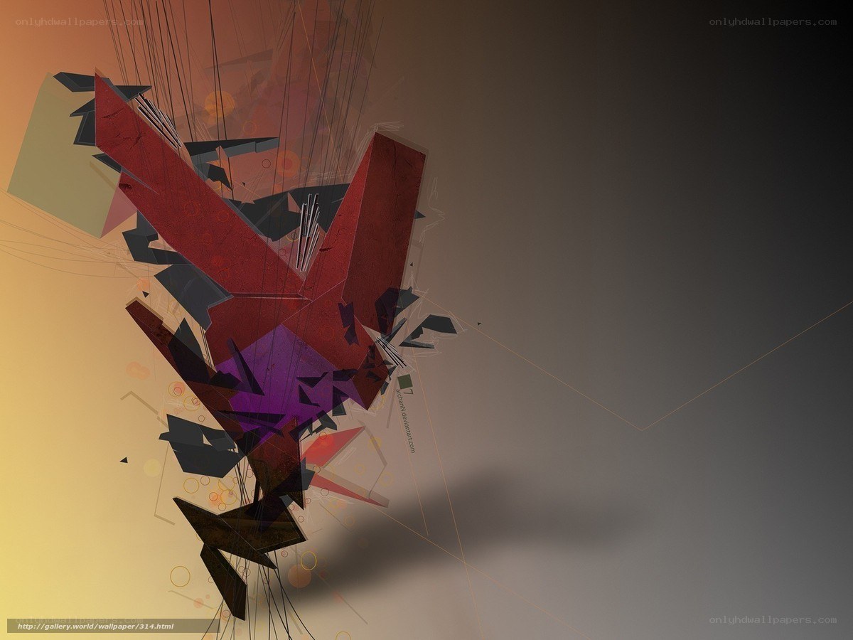 Abstract geometric art composition