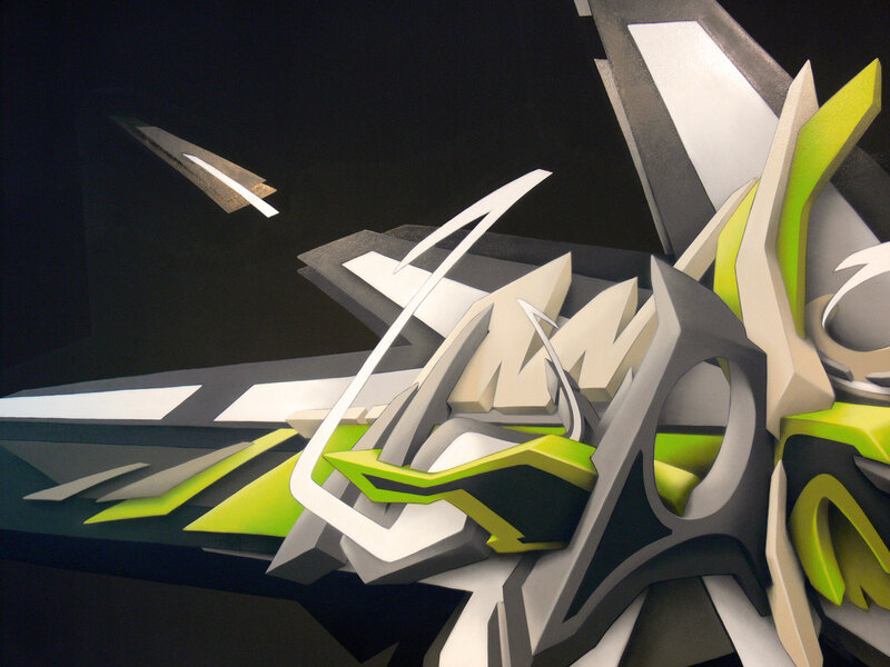abstract geometric art piece