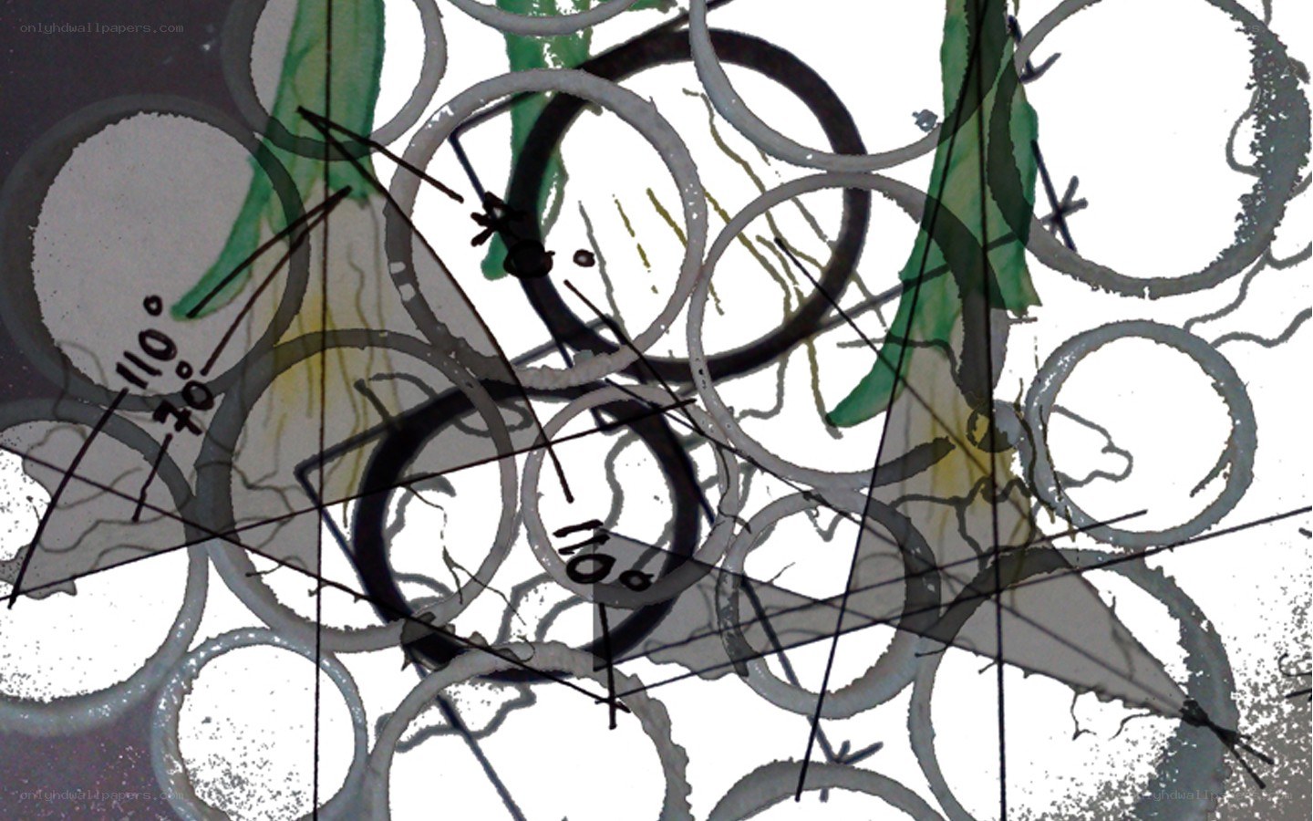 Abstract geometric art with circles