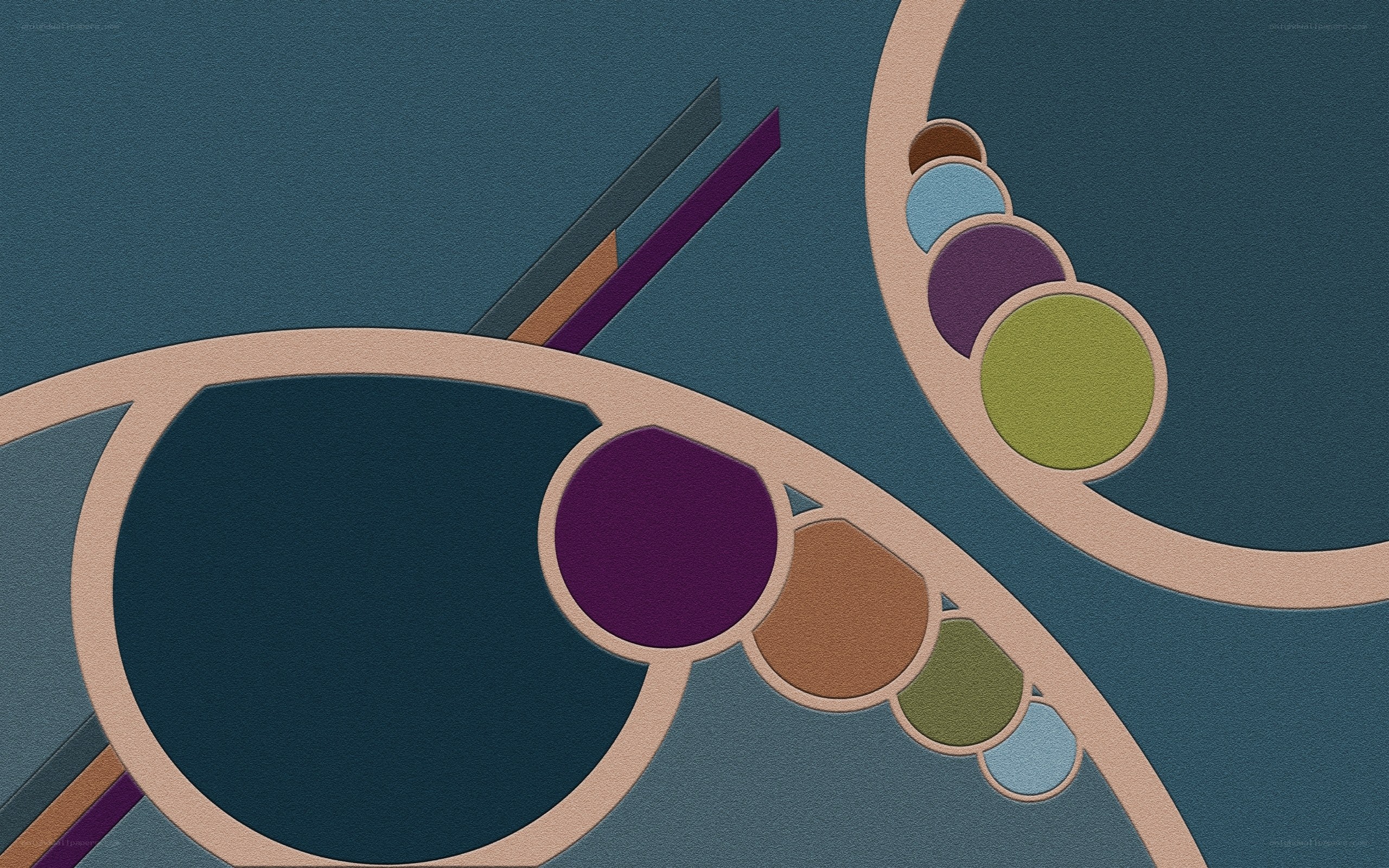 Abstract geometric art with circles