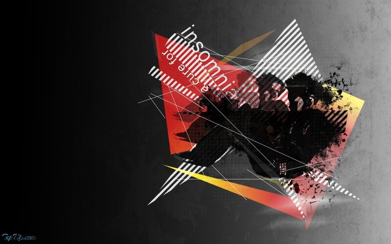 abstract geometric art with text
