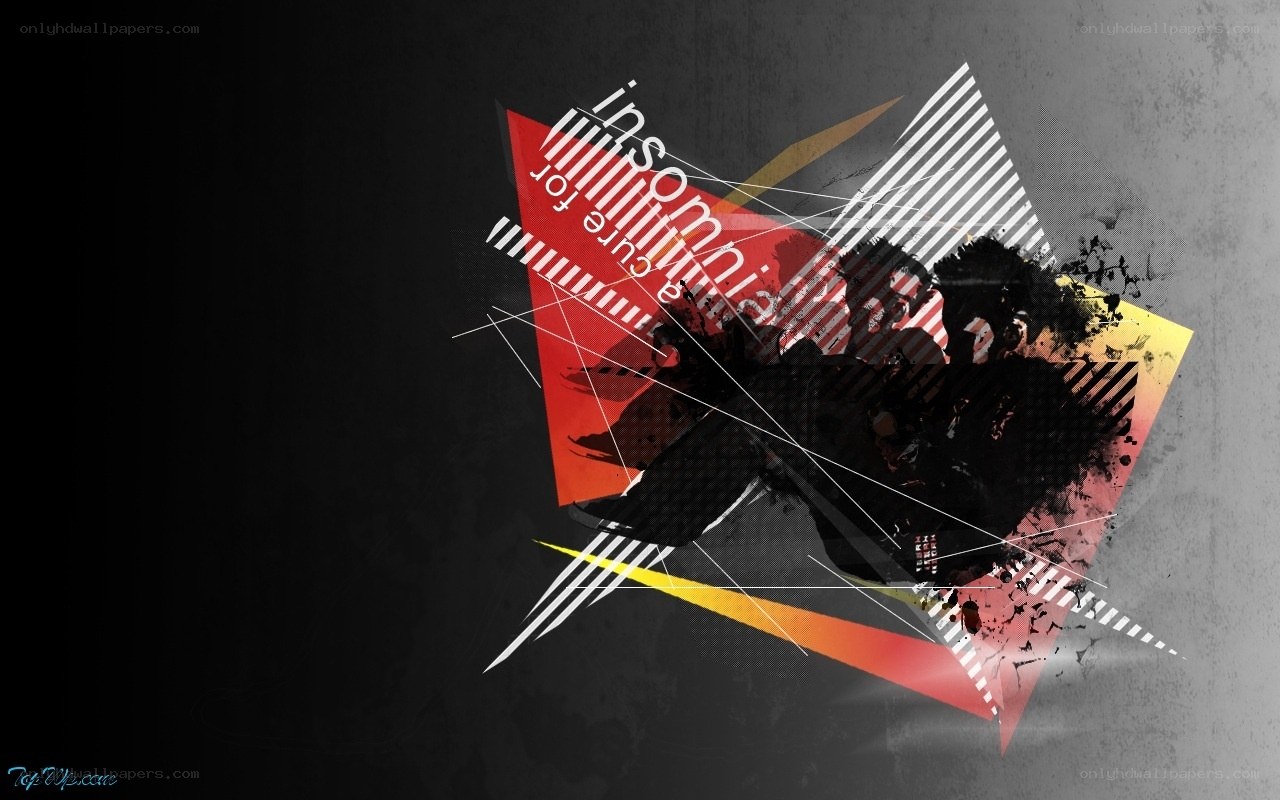abstract geometric art with text