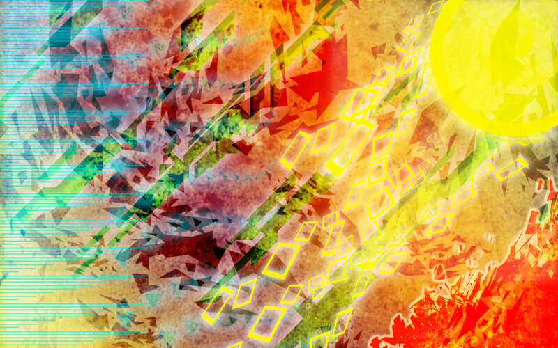 Abstract geometric art with vibrant colors