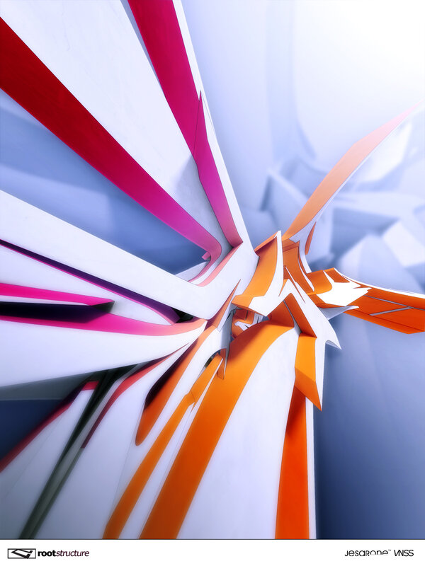 Abstract geometric art with vibrant colors