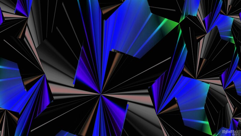 Abstract geometric blue pattern