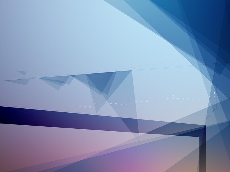 Abstract Geometric Calendar