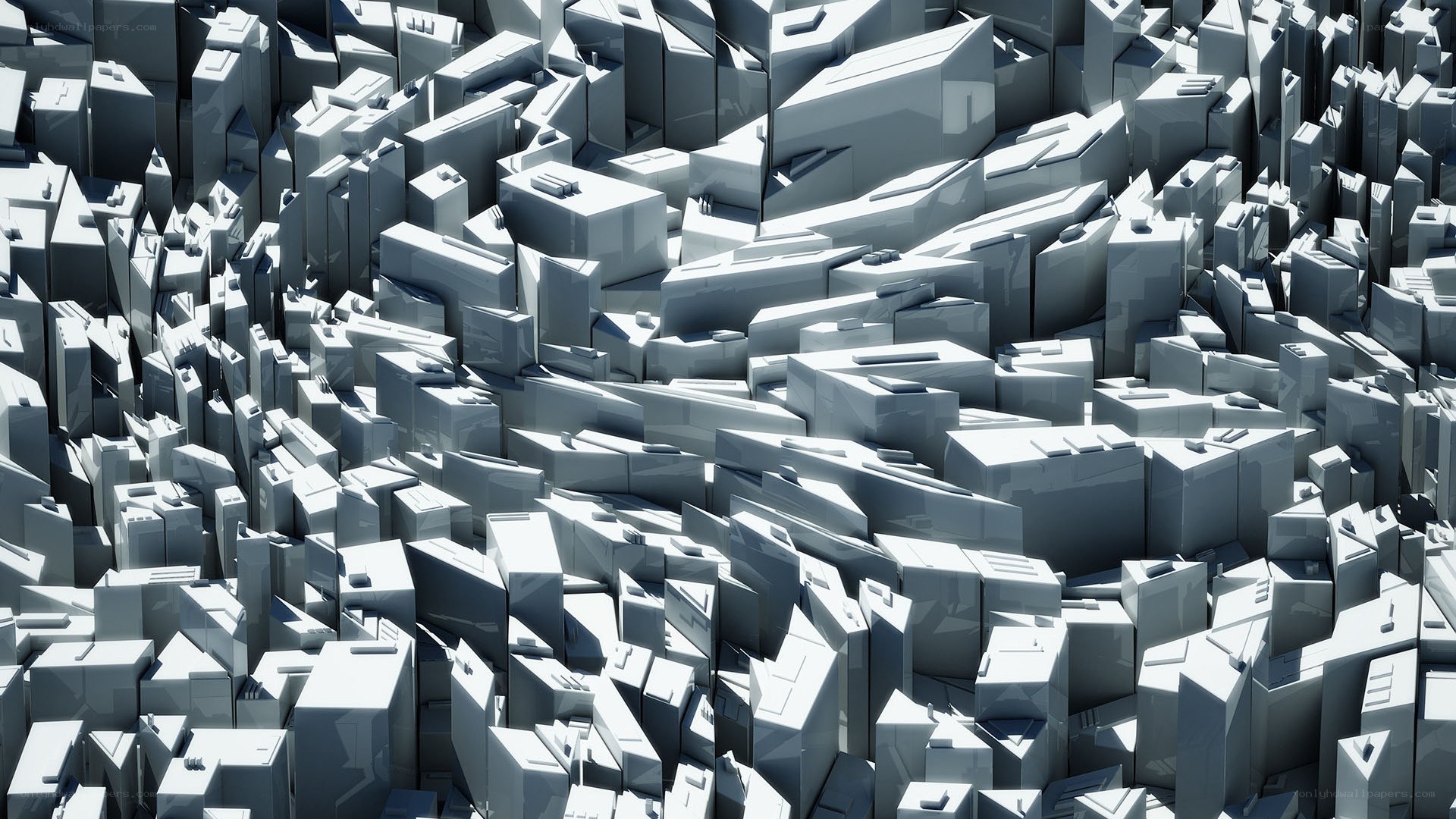 abstract geometric cityscape