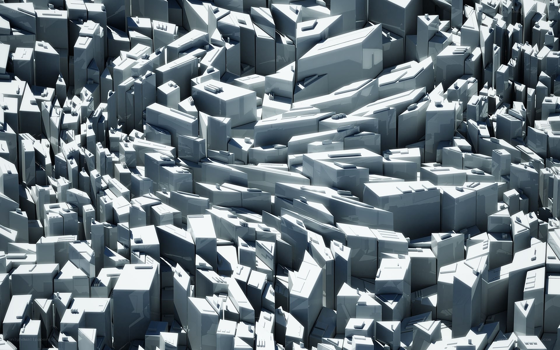 abstract geometric cityscape