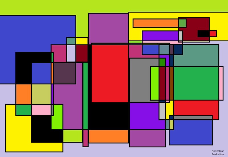 Abstract geometric color blocks