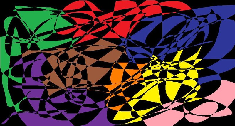 Abstract geometric color pattern
