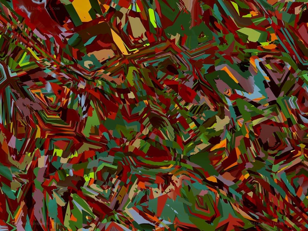 Abstract geometric color pattern