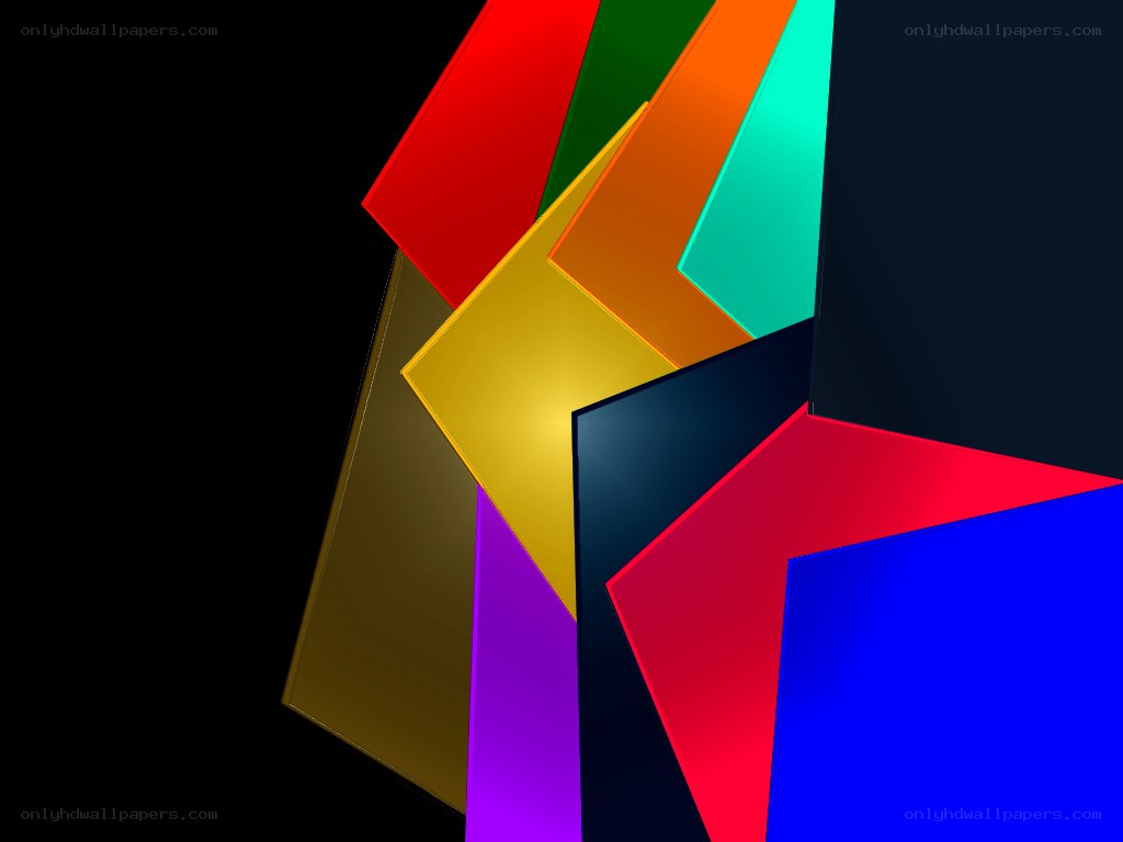 Abstract geometric color shapes