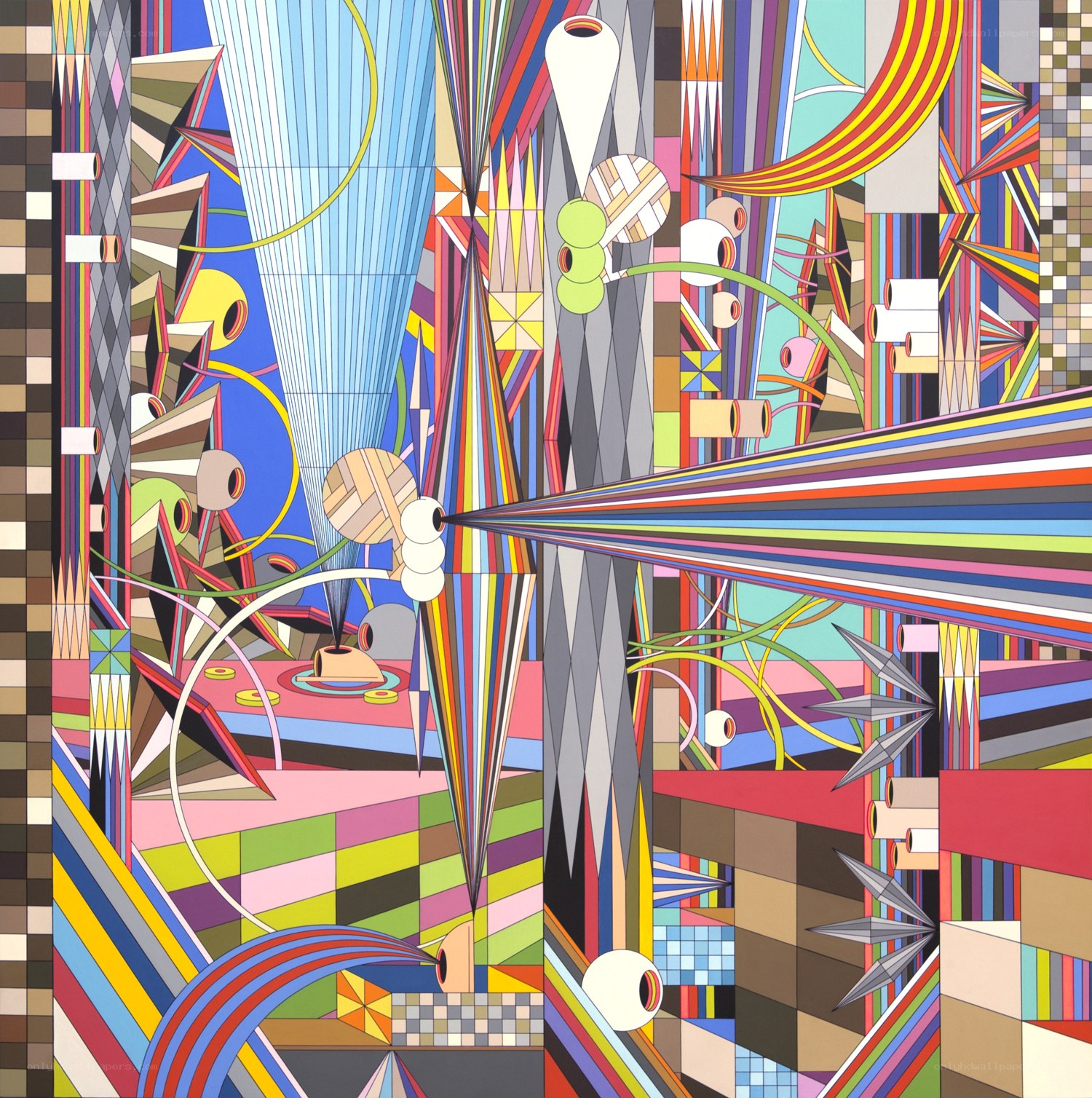 Abstract geometric composition