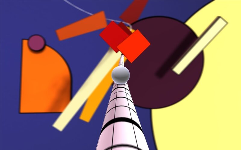 Abstract geometric composition