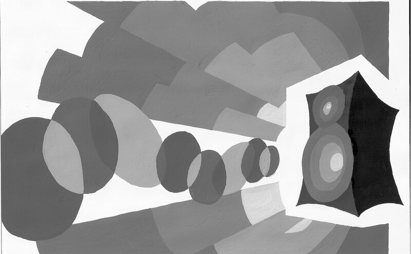 Abstract geometric composition