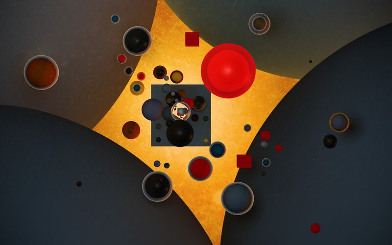 Abstract geometric composition