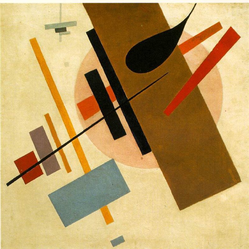Abstract Geometric Composition — Brown, Calm