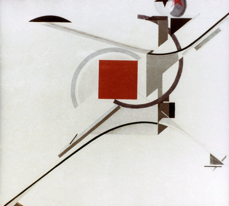 Abstract Geometric Composition — White