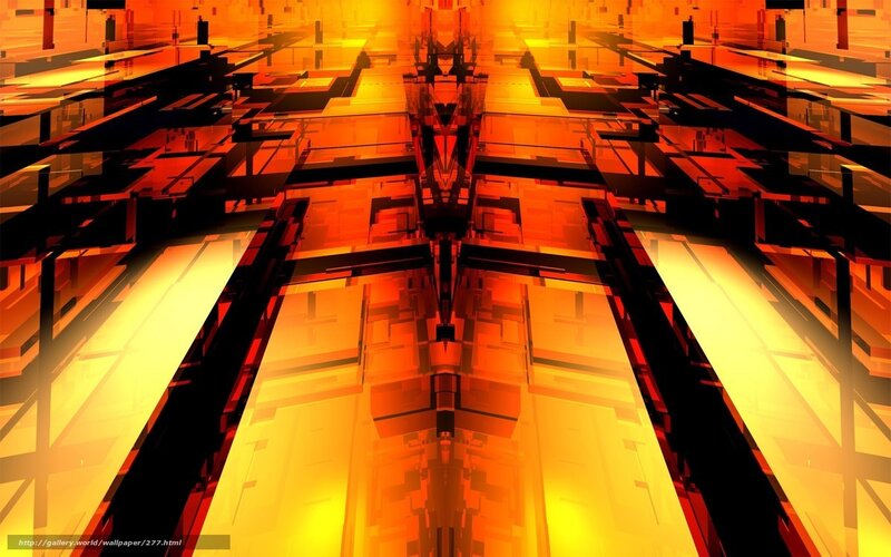 Abstract geometric corridor