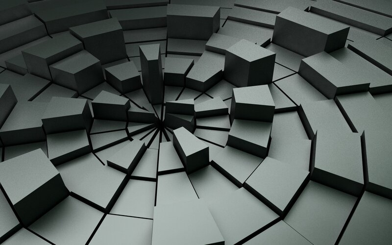 Abstract geometric cracked surface