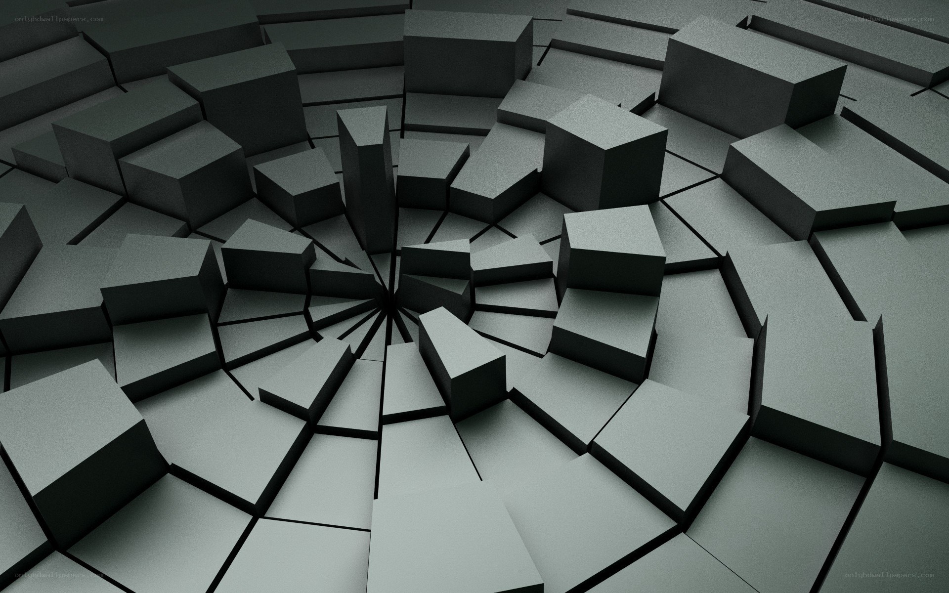 Abstract geometric cracked surface