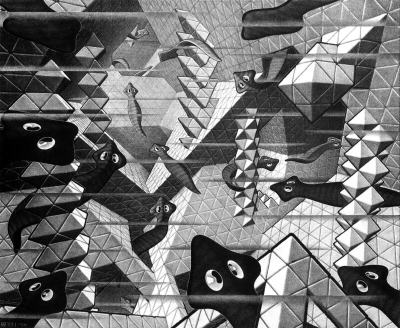 Abstract geometric creatures