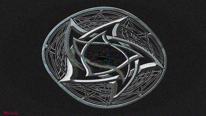 Abstract Geometric Design — Black, Dark