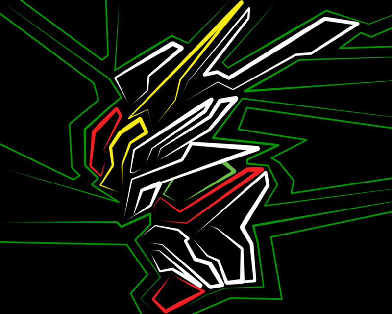 Abstract Geometric Design — Black, Dynamic, Digital Art