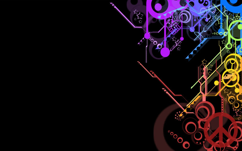 Abstract Geometric Design — Black, Energetic
