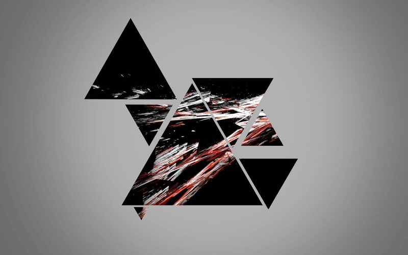 Abstract Geometric Design — Gray, Dramatic