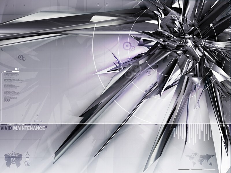 Abstract Geometric Design — Gray, Futuristic